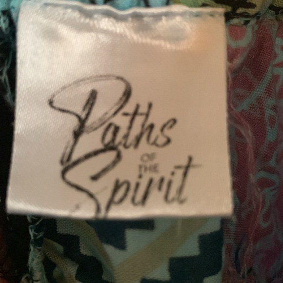 Paths Of The Spirit Bohemian Gypsy Patchwork Parachute Pants Size L/XL - Picture 12 of 14